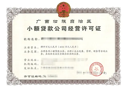 小额贷款牌照并购